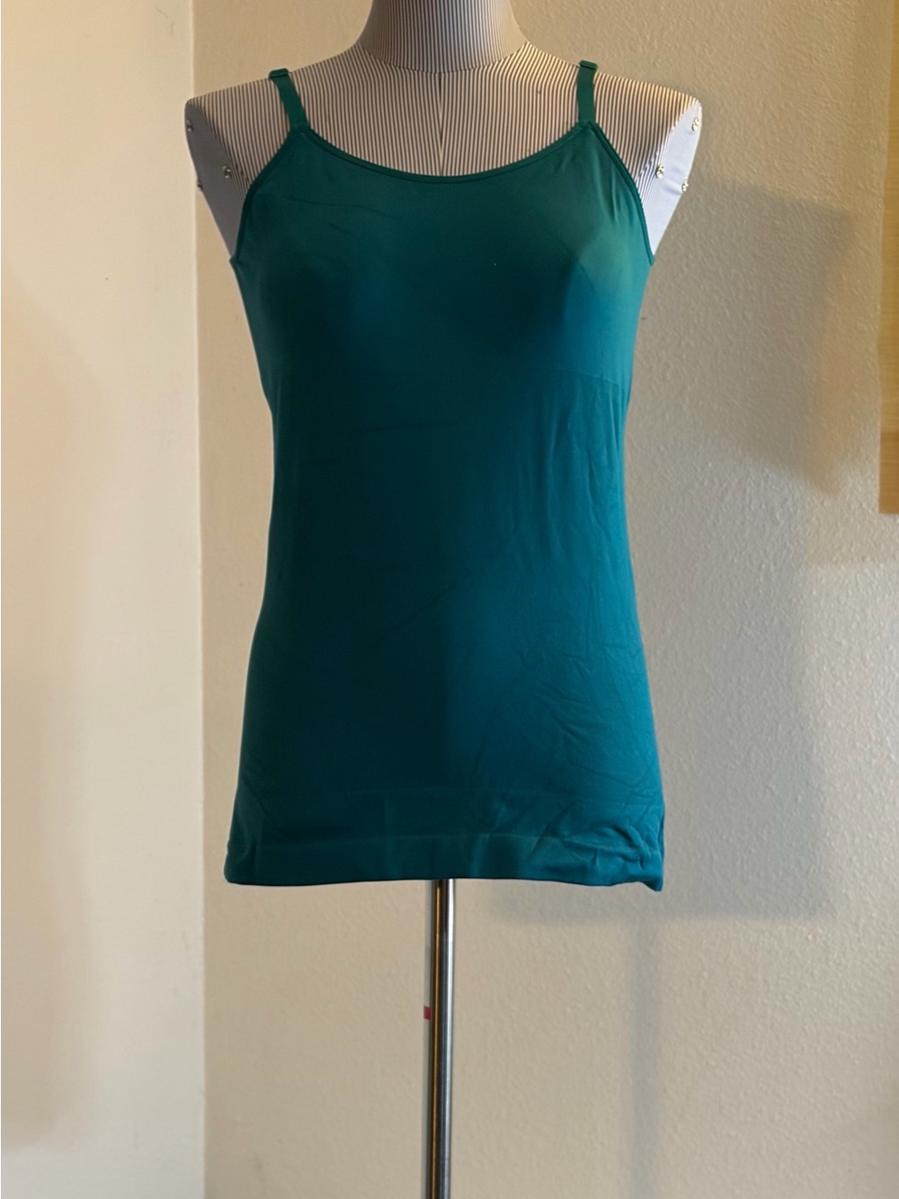 Women’s Teal Shape-wear Cami Tank Top - Classic Spaghetti Strap